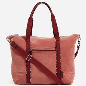 Vera Bradley Tote Bag in Pink Fig Corduroy